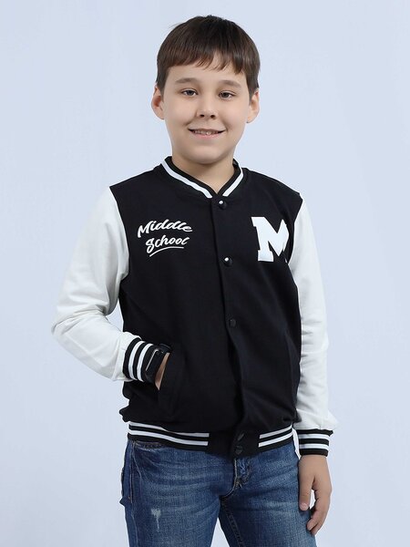 Бомбер Мальчикам Bonito Чёрный Надпись (фото 1)