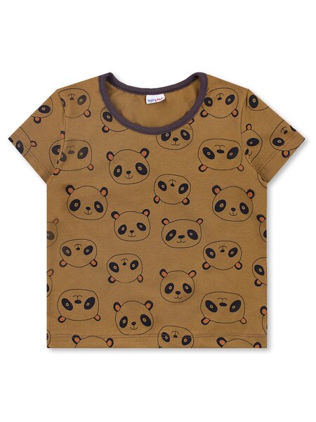 Футболка Мальчикам Юлала Коричневый Панды (фото 1)