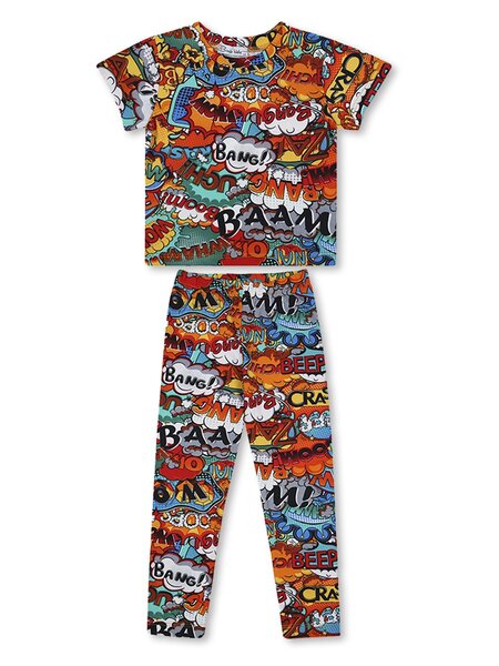 Костюм Девочкам Bonito Мультиколор Надписи (фото 1)