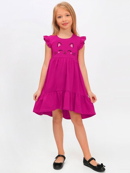 Платье Девочкам Ивашка Малиновый Мордочка (фото 1)