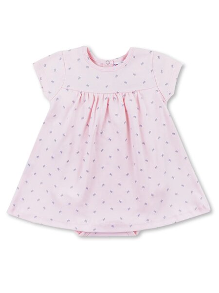 Платье-боди Новорождённым Юлала Розовый светлый Бантики (фото 1)