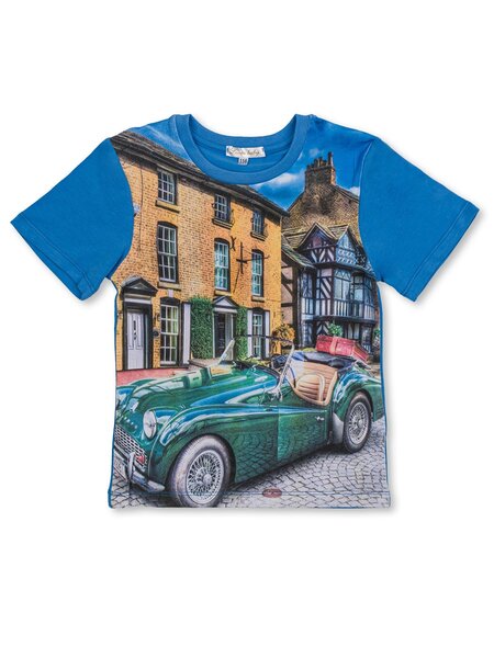 Футболка Мальчикам Армения Синий светлый Машина (фото 1)