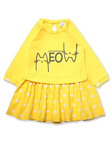 Платье Девочкам Bonito Жёлтый Кошки (фото 1)