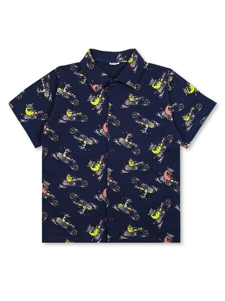 Рубашка Мальчикам Юлала Чернильный Мотоцикл (фото 1)