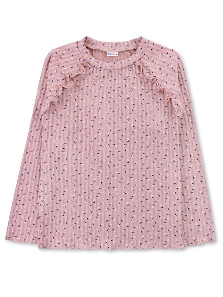 Джемпер Девочкам Юлала Розовый тёмный Цветы (фото 1)