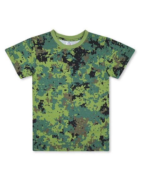 Футболка Мальчикам Bonito Зелёный Пиксели (фото 1)