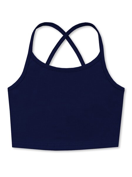 Топ Девочкам Юлала Чернильный Без рисунка (фото 1)