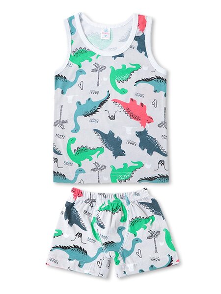 Комплект Мальчикам Bonito Серый Динозаврики (фото 1)