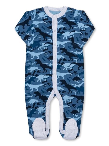 Комбинезон Новорождённым Армения Серо-синий Динозавры (фото 1)
