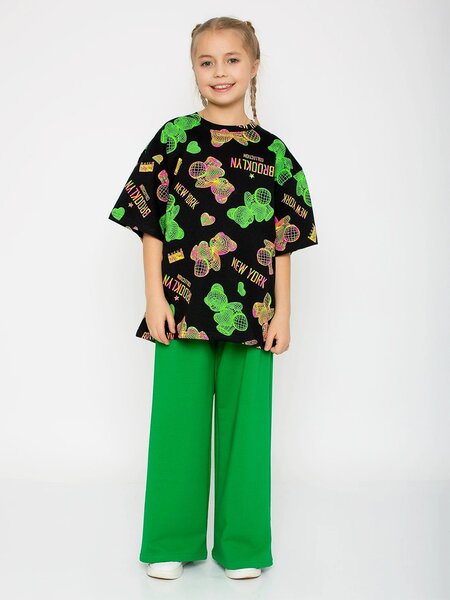 Костюм Девочкам Kip Чёрный; Зелёный Мишки (фото 1)