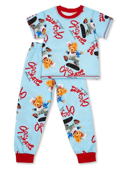 Костюм Мальчикам Россия Голубой; Красный Мишки (фото 1)