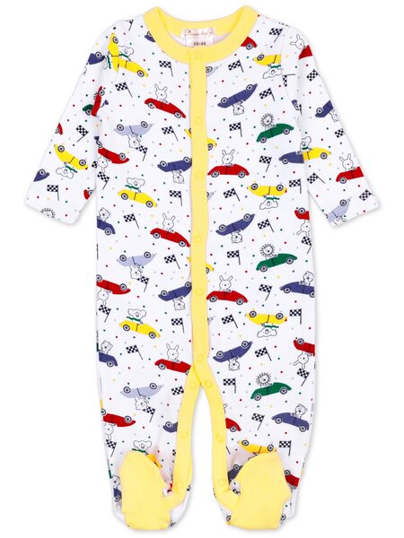 Комбинезон Новорождённым Армения Белый; Жёлтый Машинки (фото 1)
