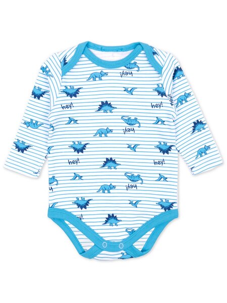 Боди Новорождённым Армения Белый; Голубой Динозаврики (фото 1)