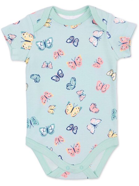 Боди Новорождённым Армения Мятный Бабочки (фото 1)