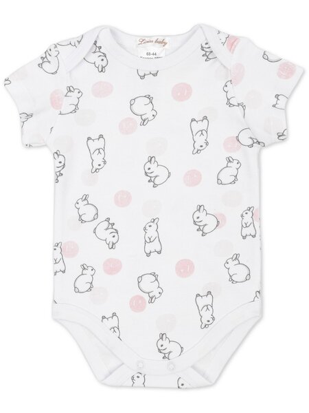 Боди Новорождённым Армения Белый Зайки (фото 1)