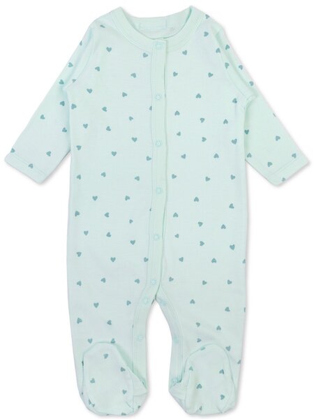 Комбинезон Новорождённым Армения Мятный светлый Сердечки (фото 1)