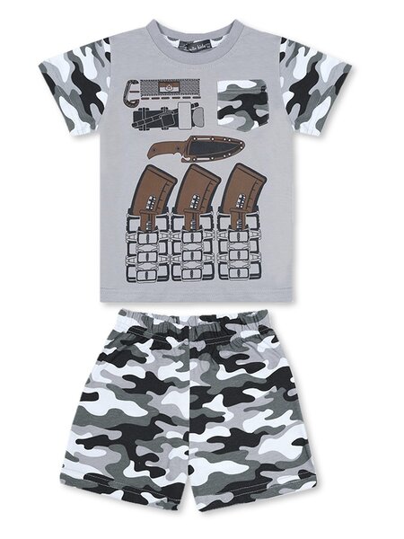 Костюм Мальчикам Bonito Серый Надпись (фото 1)