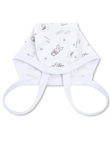 Чепчик Новорождённым Юлала Белый Зверята (фото 1)