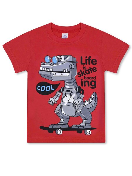 Футболка Мальчикам Bonito Красный Робот (фото 1)