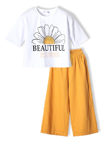 Костюм Девочкам Bonito Белый; Горчичный Цветок (фото 1)