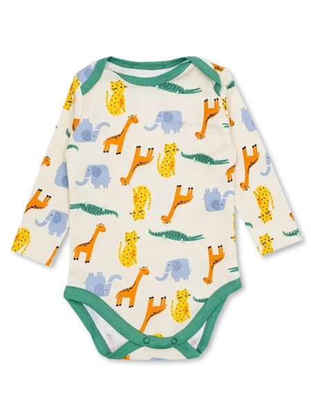 Боди Новорождённым Армения Бежевый Зверята (фото 1)