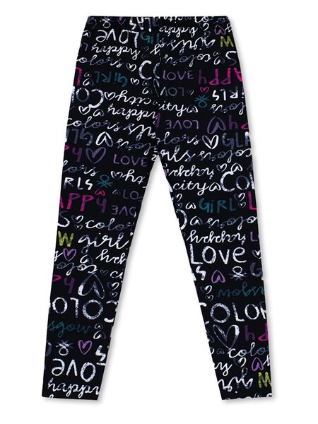 Лосины Девочкам Юлала Чёрный Надписи (фото 1)