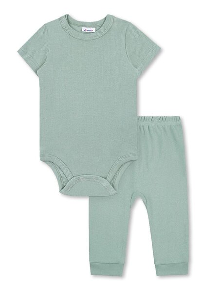 Комплект Новорождённым Юлала Серо-зелёный Без рисунка (фото 1)