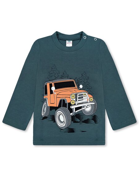 Лонгслив Мальчикам Bonito Зелёный тёмный Машина (фото 1)
