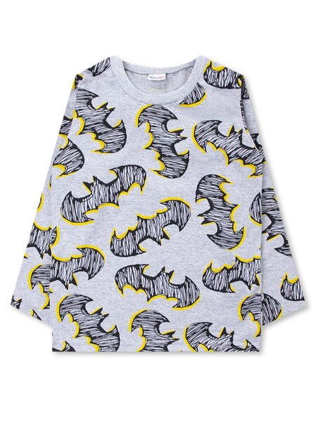 Лонгслив Мальчикам Юлала Серый меланж Бэтмен (фото 1)