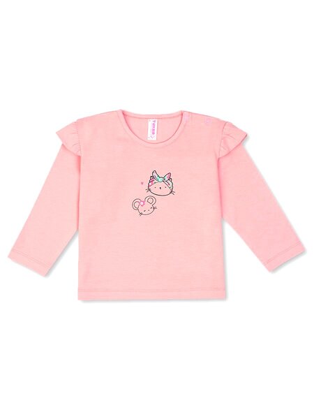 Лонгслив Девочкам Takro Розовый Зверята (фото 1)
