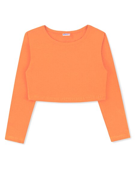 Топ Девочкам Юлала Оранжевый светлый Без рисунка (фото 1)