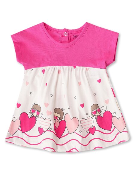 Платье ясельное Новорождённым Bonito Белый; Малиновый Девочки (фото 1)