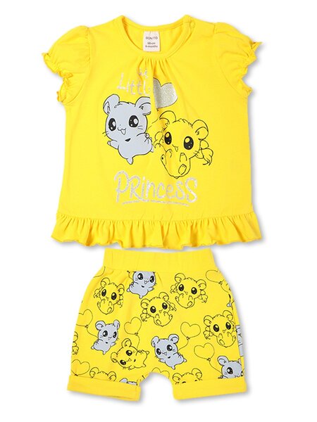 Комплект Новорождённым Bonito Жёлтый Мышки (фото 1)