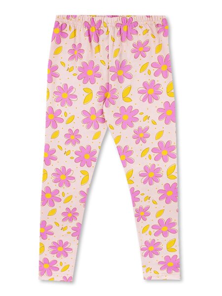 Лосины Девочкам Юлала Персиковый светлый Цветы (фото 1)