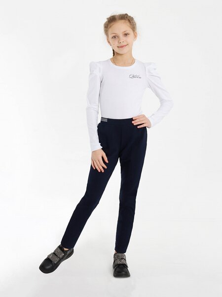 Брюки Девочкам Kip Чернильный Без рисунка (фото 1)