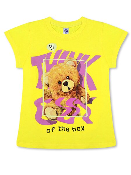 Футболка Девочкам Bonito Жёлтый Мишка (фото 1)