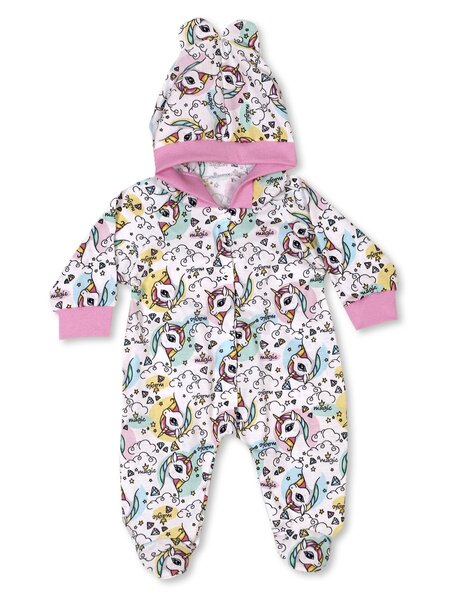 Комбинезон Новорождённым Россия Белый Единороги (фото 1)