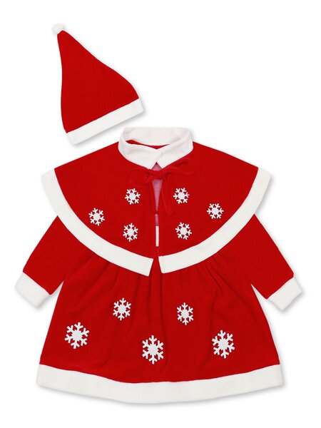 Костюм новогодний Девочкам Bonito Красный Снежинки (фото 1)