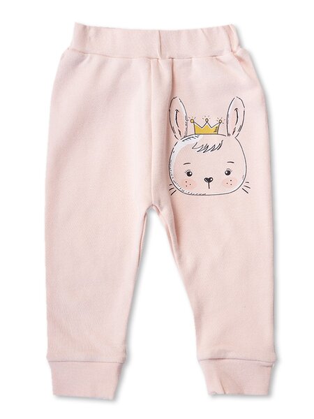 Штанишки Новорождённым Bonito Персиковый светлый Зайка (фото 1)