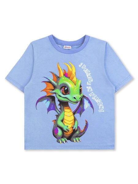 Футболка Мальчикам Юлала Голубой Дракончик (фото 1)