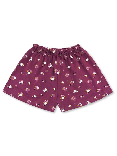 Шорты Девочкам Юлала Бордовый Цветы (фото 1)