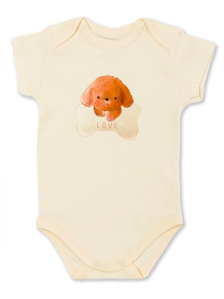 Боди Новорождённым Армения Молочный Собачка (фото 1)