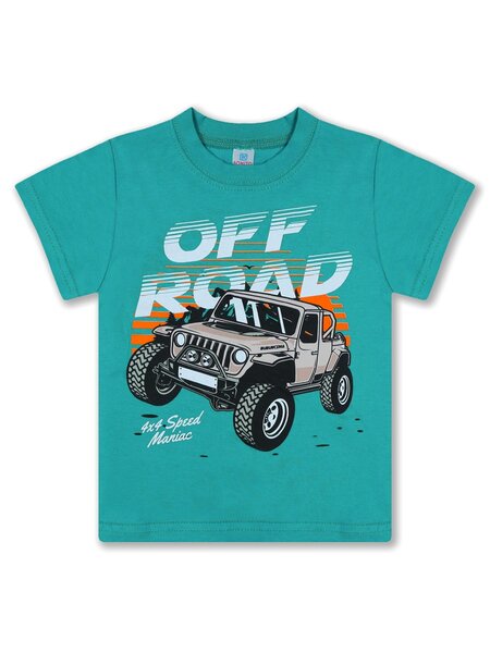 Футболка Мальчикам Bonito Изумрудный Машина (фото 1)