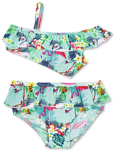 Купальник Девочкам Bonito Мятный Фламинго (фото 1)