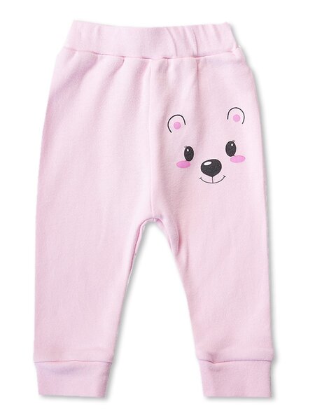 Штанишки Новорождённым Bonito Розовый светлый Мишка (фото 1)