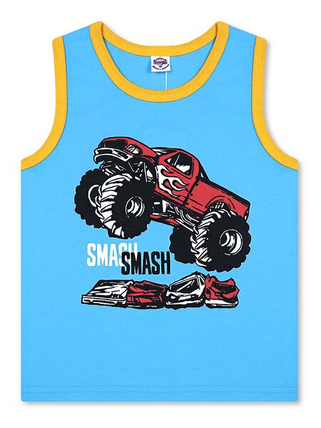 Майка Мальчикам Bonito Голубой Монстртрак (фото 1)