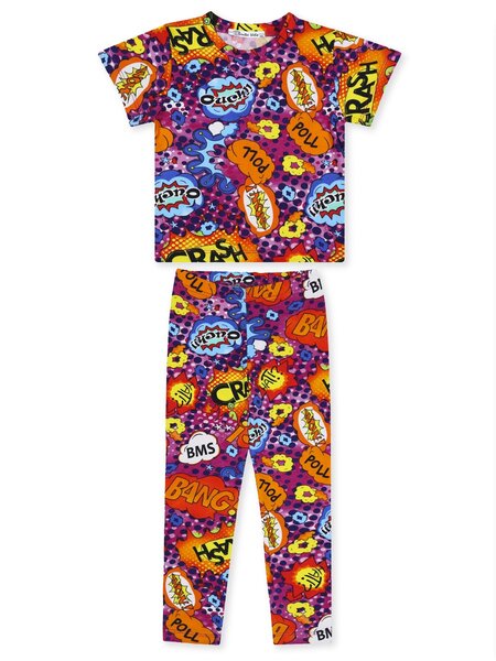 Костюм Девочкам Bonito Мультиколор Надписи (фото 1)