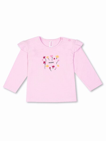 Лонгслив Девочкам Takro Сиреневый Цветы (фото 1)