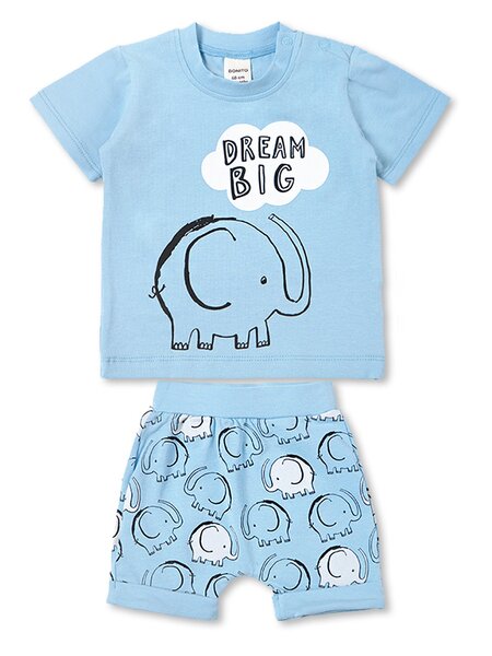 Комплект Новорождённым Bonito Голубой Слоник (фото 1)