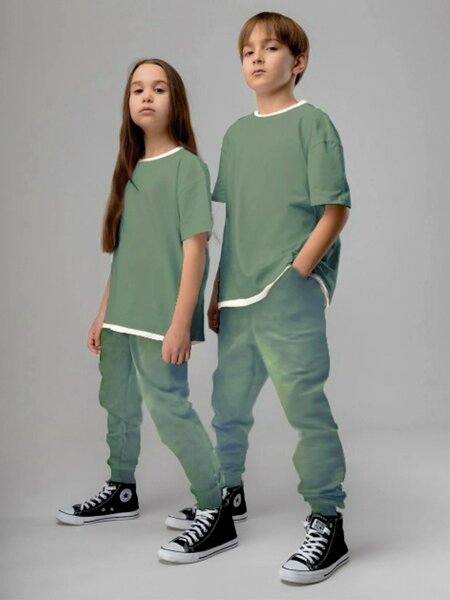Костюм Мальчикам Kip Оливковый Без рисунка (фото 1)